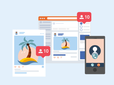 Phosphorea: Smartphone avec actions sur réseaux sociaux